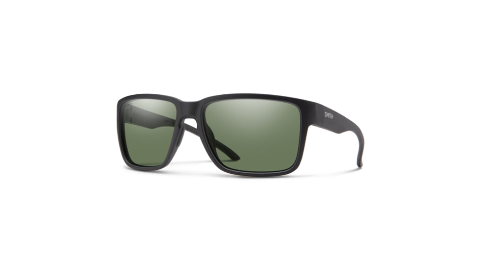 Smith Emerge Sunglasses, Matte Black Frame, ChromaPop Polarized Gray Green Lens, 20405500360L7