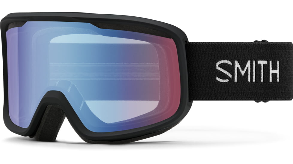 Smith Frontier Goggle, Blue Sensor Mirror, Black, M004292QJ99ZF