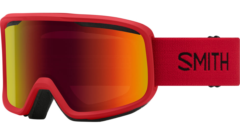 Smith Frontier Goggle, Red Sol-X Mirror, Lava, M004292RN99C1
