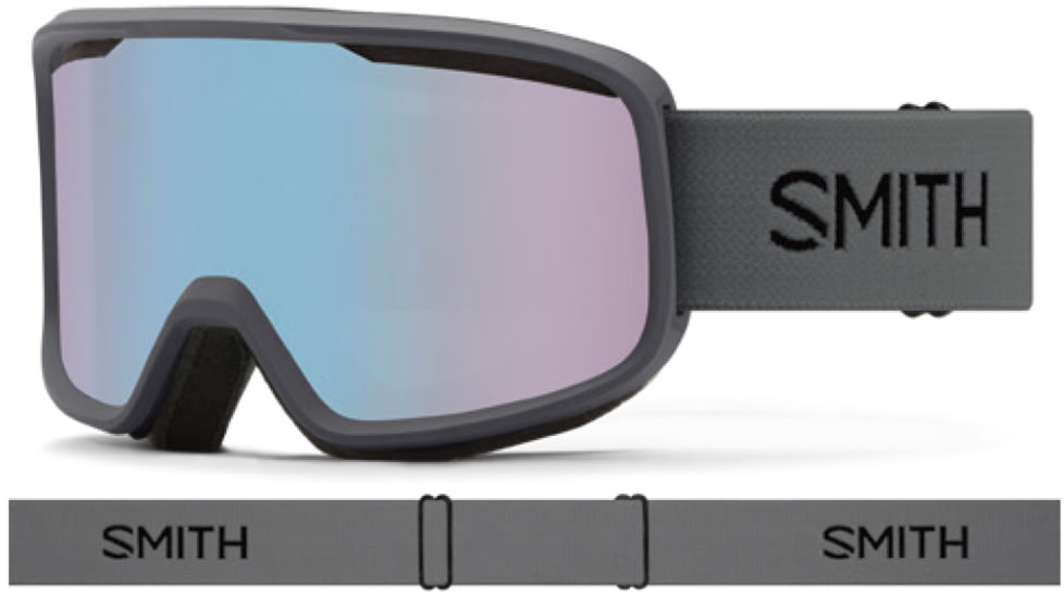 Smith Frontier Goggles, Charcoal, Blue Sensor Mirror, M004292QQ99ZF