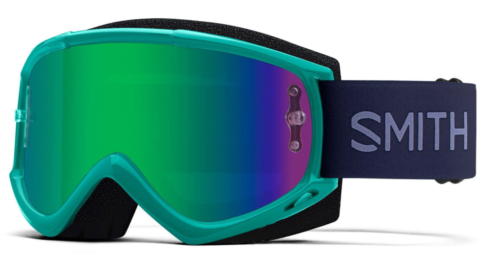 Smith Fuel V.1 Goggle, Green Mirror Lens, Indigo/Iris, M00830026991Y