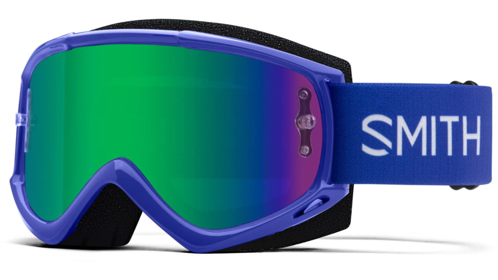 Smith Fuel V.1 Goggle, Green Mirror Lens, Klein Blue, M00830237991Y