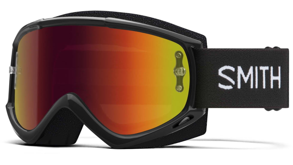 Smith Fuel V.1 Goggle, Red Mirror Lens, Black, M008309MP9912