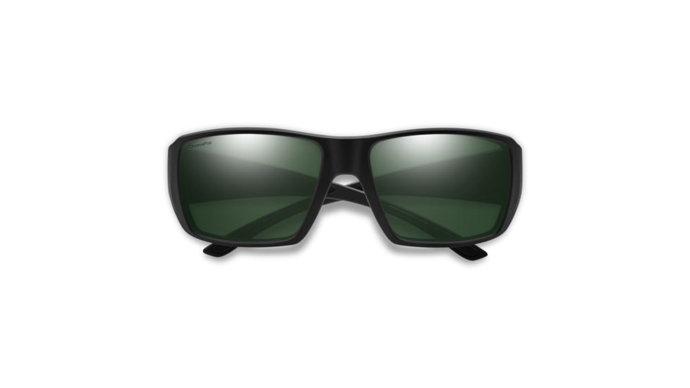 Smith Guides Choice XL Sunglasses, Matte Black Frame, ChromaPop Polarized Gray Green Lens, 20444700363L7
