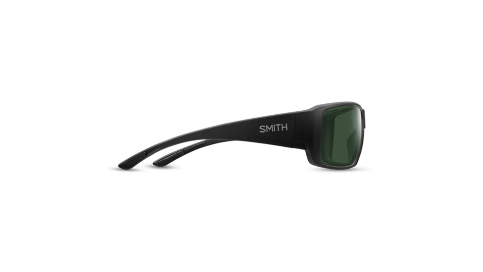 Smith Guides Choice XL Sunglasses, Matte Black Frame, ChromaPop Polarized Gray Green Lens, 20444700363L7