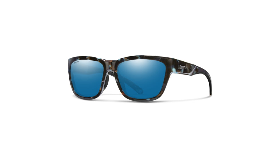 Smith Joya Sunglasses, Sky Tortoise Frame, ChromaPop Glass Polarized Blue Mirror Lens, 204315JBW56QG