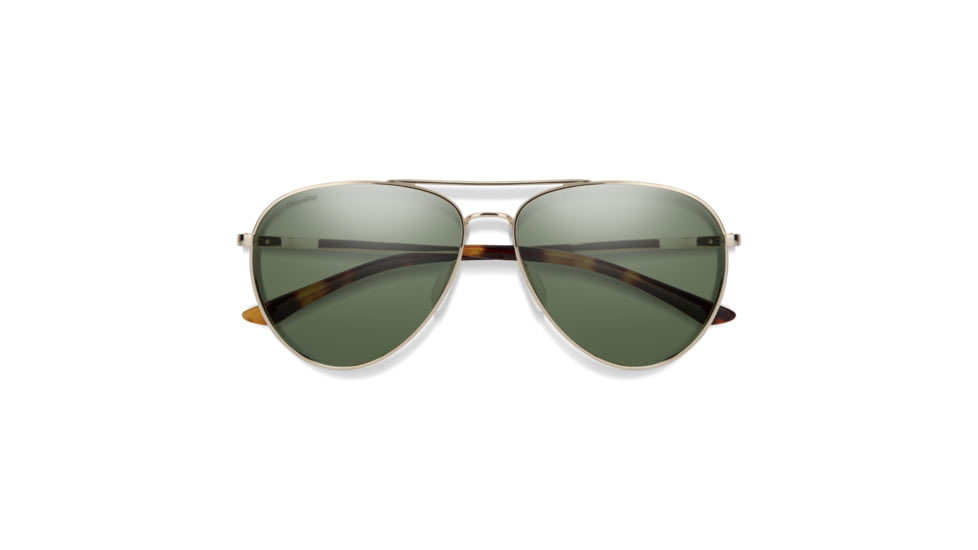 Smith Layback Sunglasses, Gold Frame, ChromaPop Polarized Gray Green Lens, 204062J5G60L7