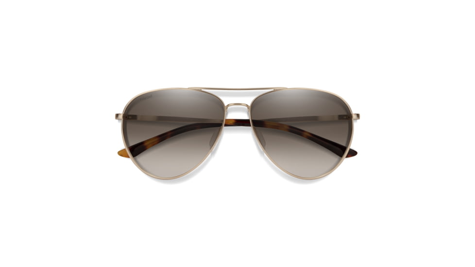 Smith Layback Sunglasses, Matte Gold Frame, Polarized Brown Gradient Lens, 204062AOZ60LA