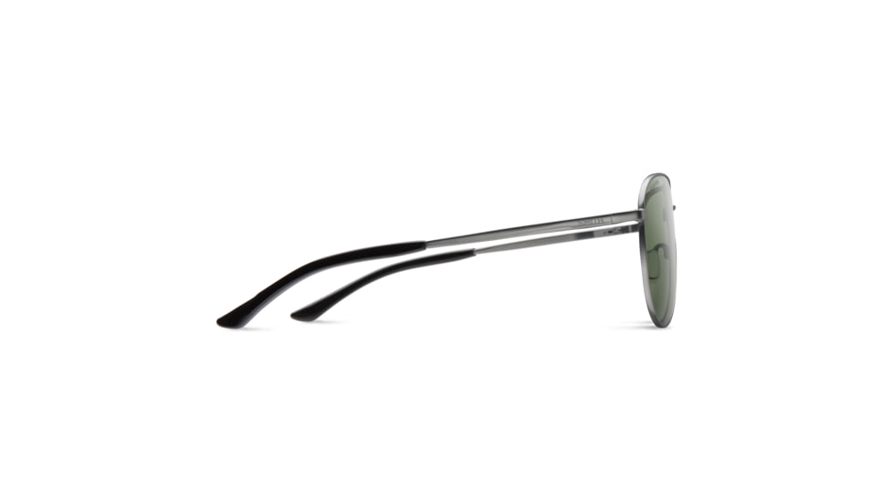 Smith Layback Sunglasses, Matte Gunmetal Frame, Polarized Gray Green Lens, 204062R8060M9