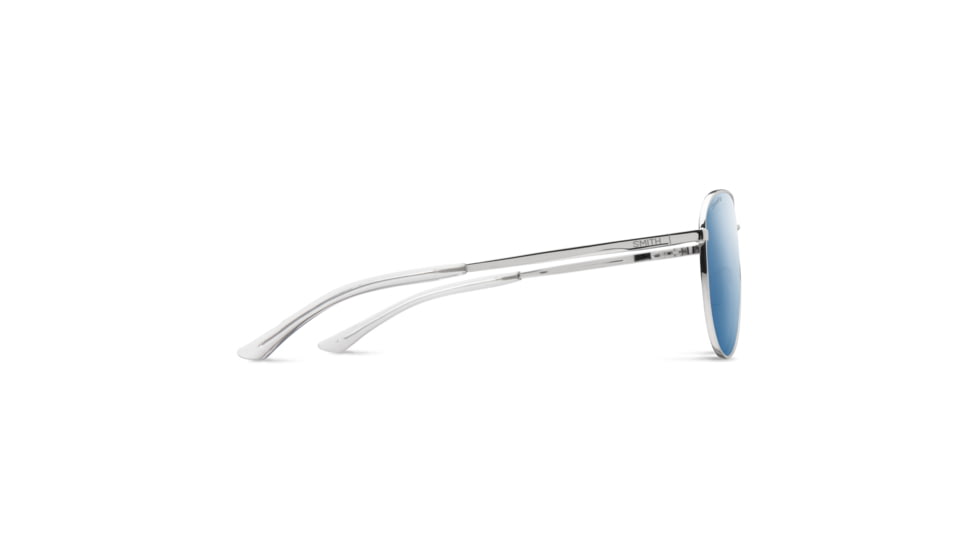 Smith Layback Sunglasses, Silver Frame, ChromaPop Polarized Blue Mirror Lens, 20406201060QG