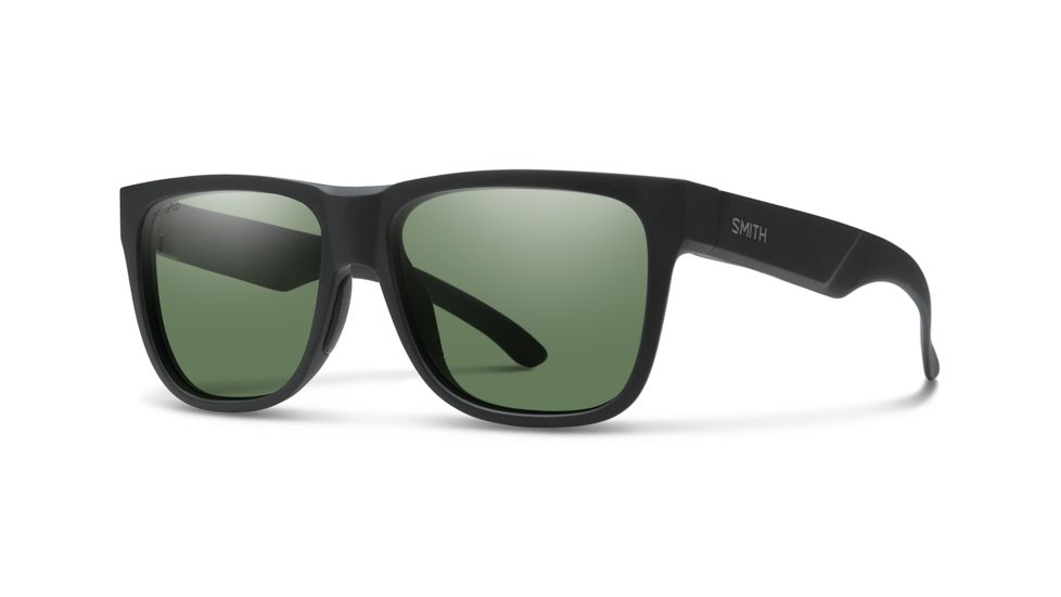 Smith Lowdown 2 Sunglasses, Matte Black Frame, ChromaPop Polarized Gray Green Lens, LD2CPGNMB