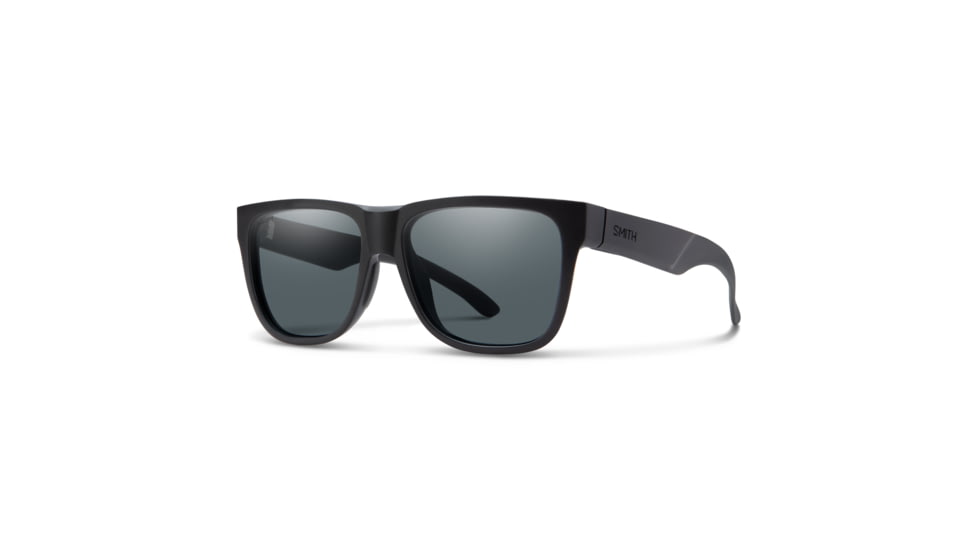Smith Lowdown 2 Core Sunglasses, Matte Black Frame, Polarized Gray Lens, 20356300356M9