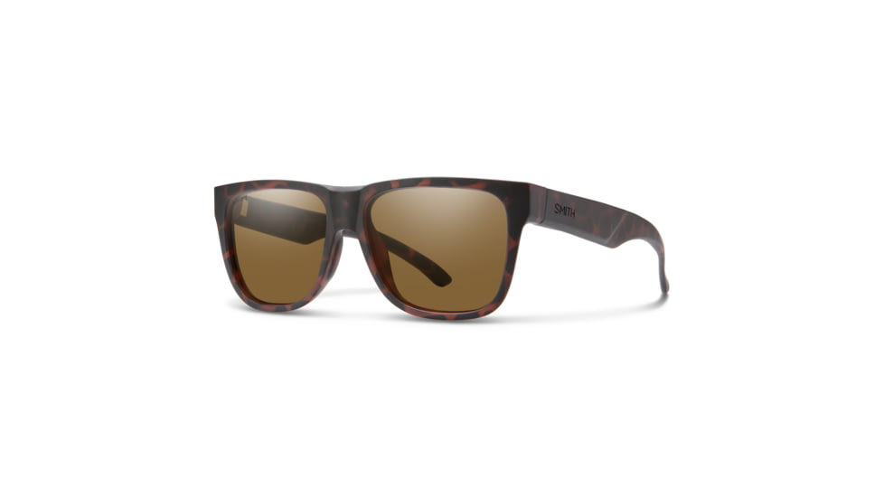 Smith Lowdown 2 Core Sunglasses, Matte Tortoise Frame, Polarized Brown Lens, 203563N9P56SP