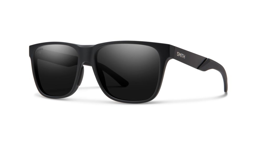 Smith Lowdown Steel Sunglasses, Matte Black Frame, Chromapop Polarized Black Lens, 201906003561C