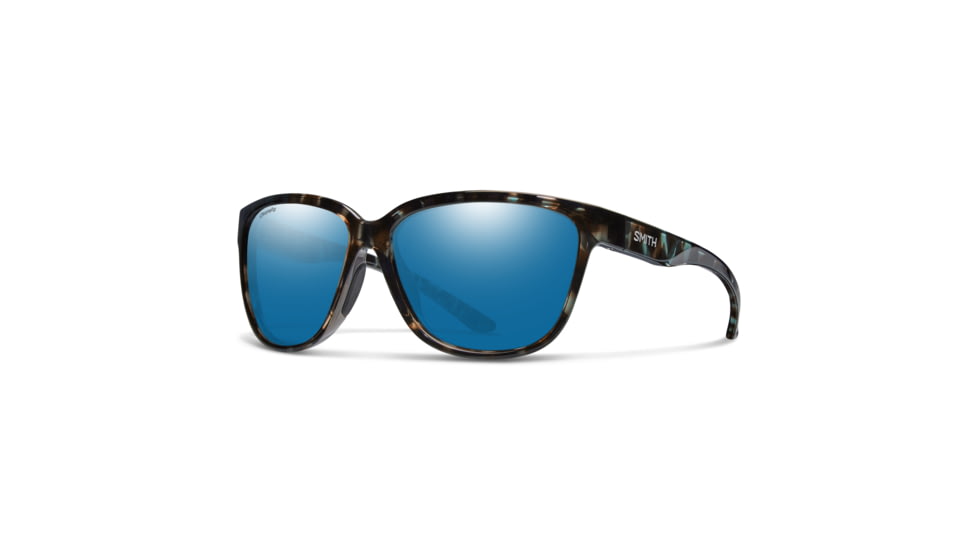 Smith Monterey Sunglasses, Sky Tortoise Frame, ChromaPop Glass Polarized Blue Mirror Lens, 204449JBW56QG
