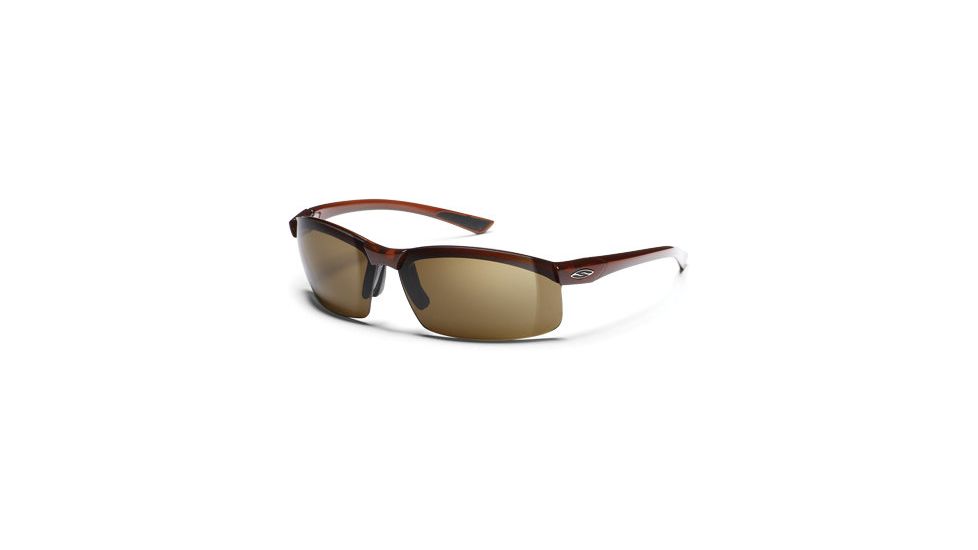 Smith Optic Baseline Square Sunglass - Dark Ale Frames, Polarized Brown Lenses