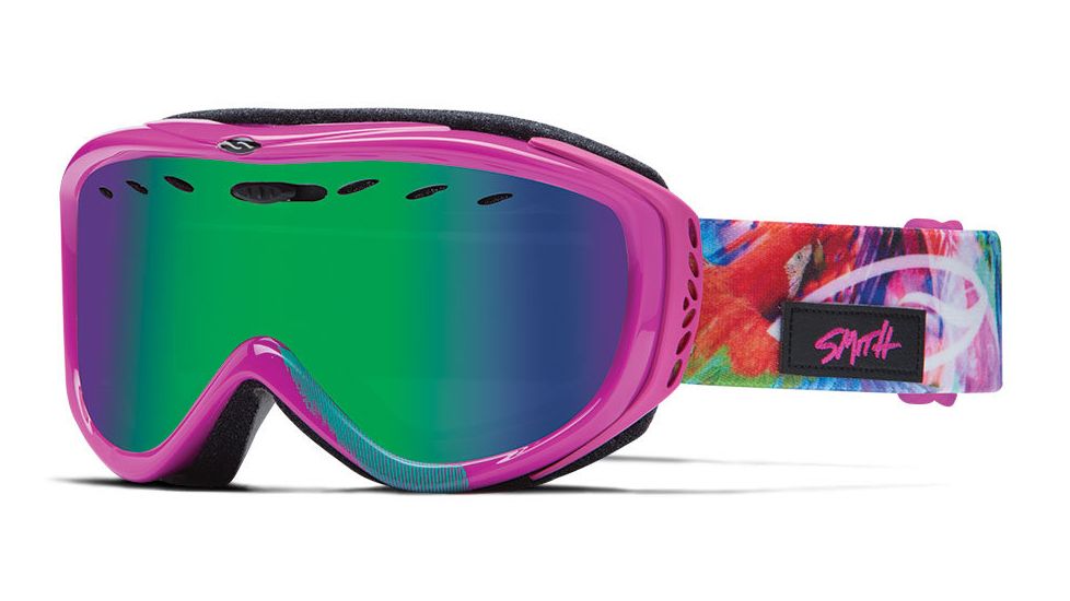 Smith Optics Cadence Goggle Magenta Tropidelic Frame/Green Sol-X/Yellow Lens CD4NXMR15