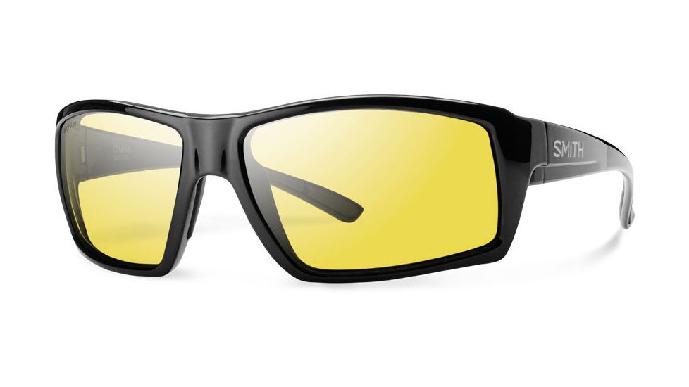 Smith Optics Challis Single Vision Prescription Sunglasses, Black Frame, Polarized, CHGPLLBKSV