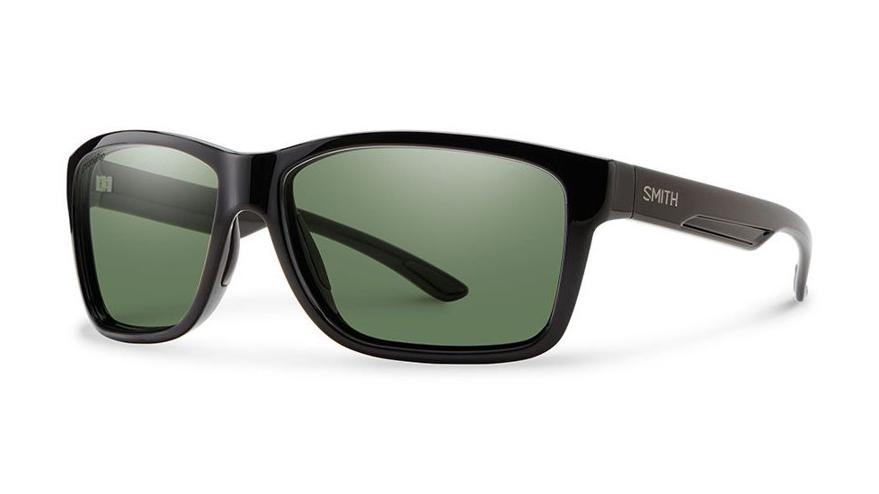 Smith Optics Drake Single Vision Prescription Sunglasses, Black Frame, Polarized, DKCPGNBKSV