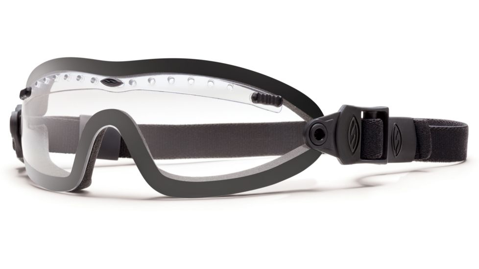 Smith Optics Elite Boogie Sport Asian Fit Goggle, Black Strap, Clear BSPBKCL13A