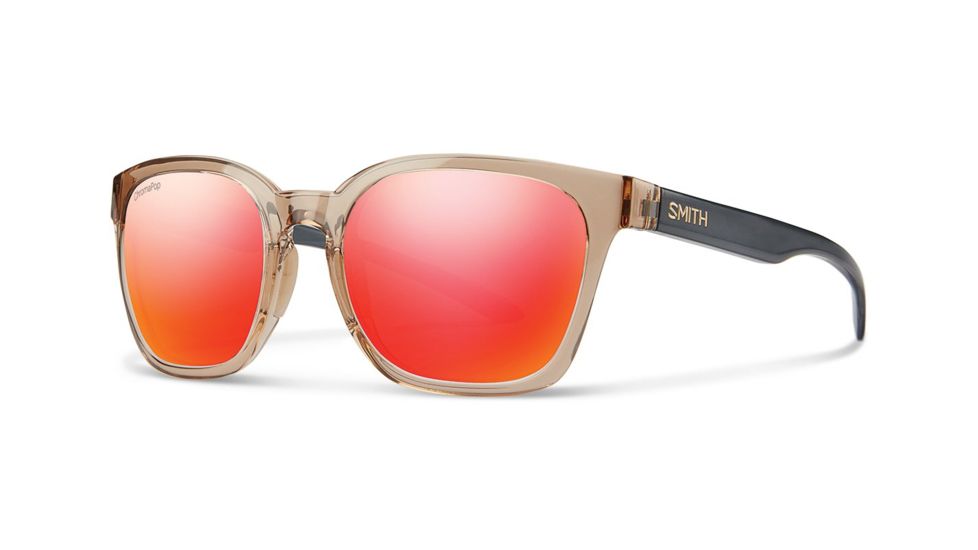 Smith Optics Founder Single Vision Prescription Sunglasses, Desert Crystal Smoke Frame, FOCMDMDCSV