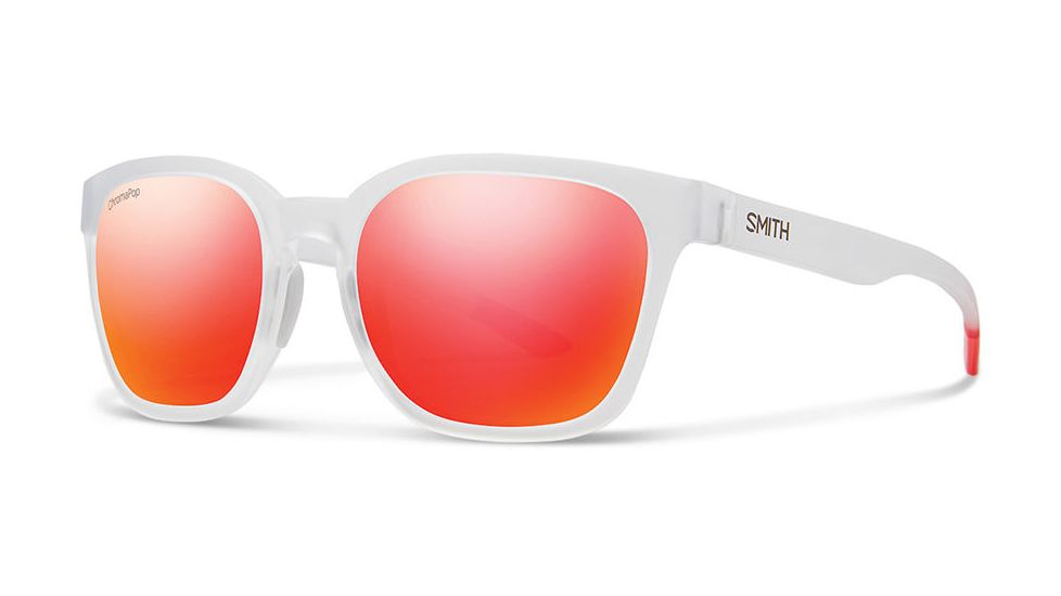 Smith Optics Founder Single Vision Prescription Sunglasses, Matte Crystal Red Frame, FOCMDMMCRDSV