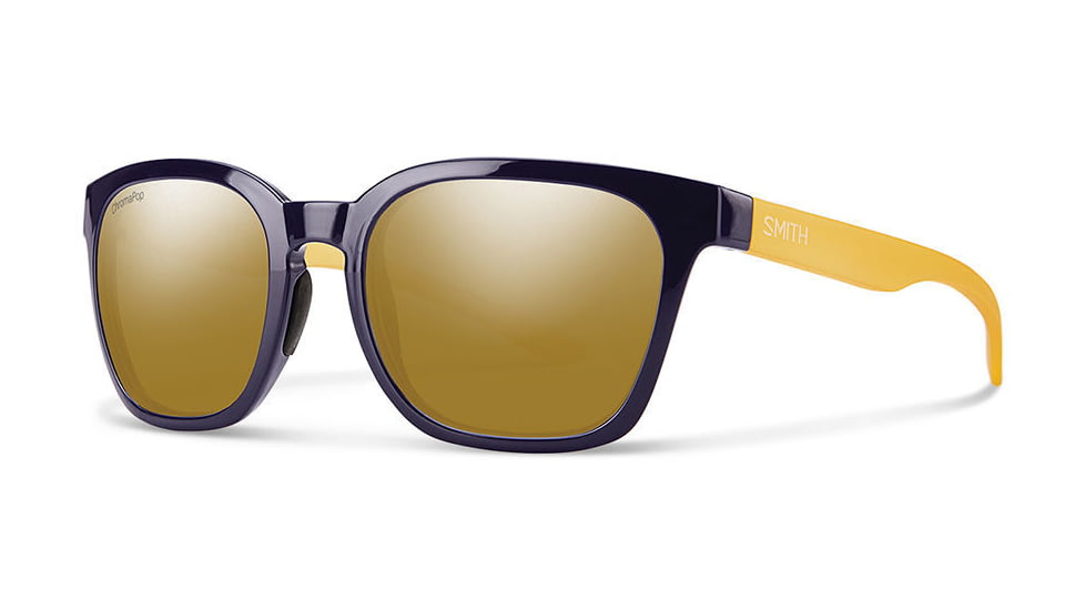 Smith Optics Founder Single Vision Prescription Sunglasses, Midnight Matte Honey Frame, FOCPBZMMHSV