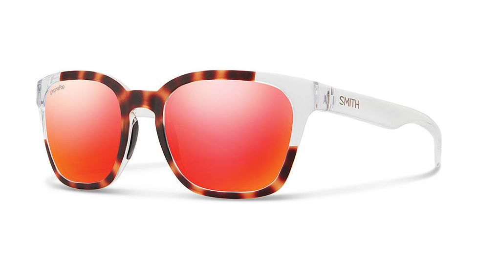 Smith Optics Founder Single Vision Prescription Sunglasses, Matte Tortoise Crystal Block Frame, FOCMDMMTCBSV