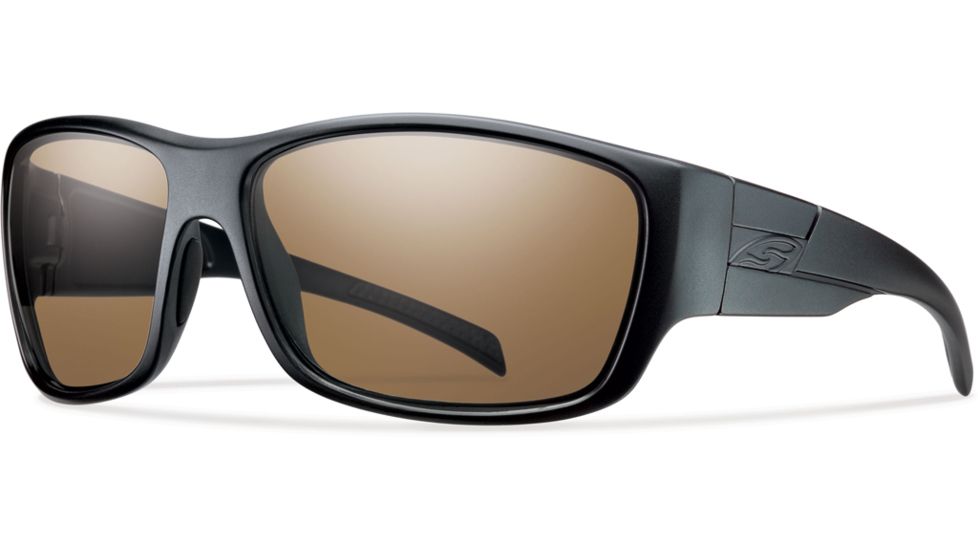 Smith Frontman Elite Sunglasses, Brown Polarized Lens, Black Frame, FNTPPBR22BK