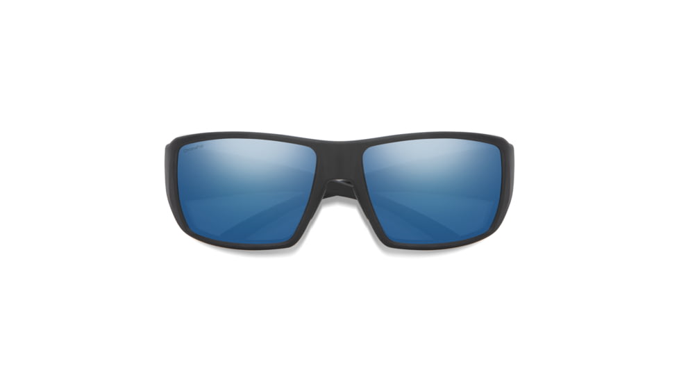Smith Optics Guides Choice Sunglasses, ChromaPop Glass Polarized Blue Mirror Lens, Matte Black Frame, 20494700362QG