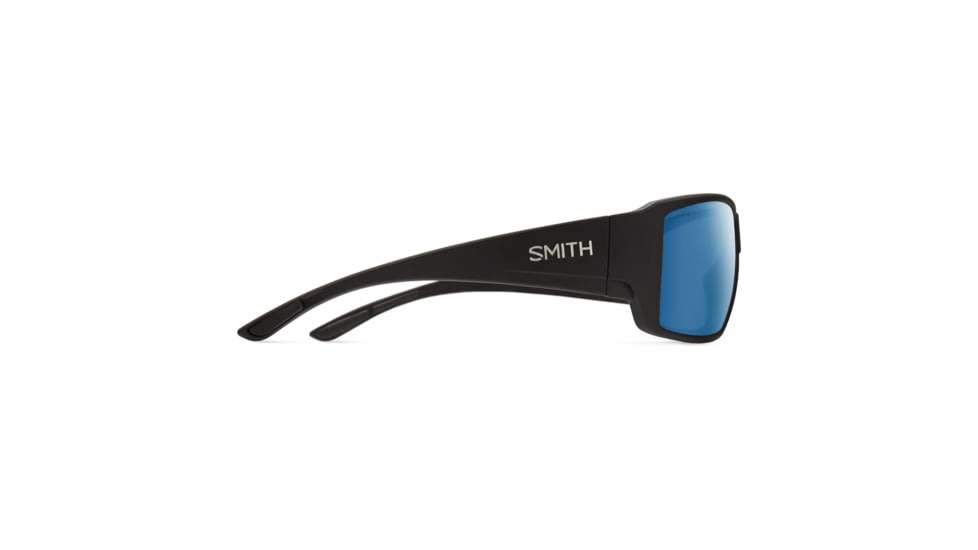 Smith Optics Guides Choice Sunglasses, ChromaPop Glass Polarized Blue Mirror Lens, Matte Black Frame, 20494700362QG