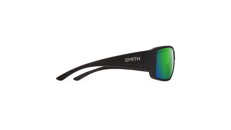 Smith Optics Guides Choice Sunglasses, ChromaPop Glass Polarized Green Mirror Lens, Matte Black Frame, 20494700362UI
