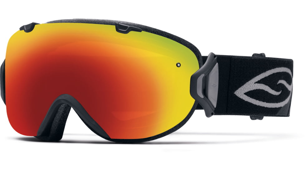 Smith Optics I/OS Goggle Black Frame/Red Sol-X/Blue Sensor Lens IS7DXBK15