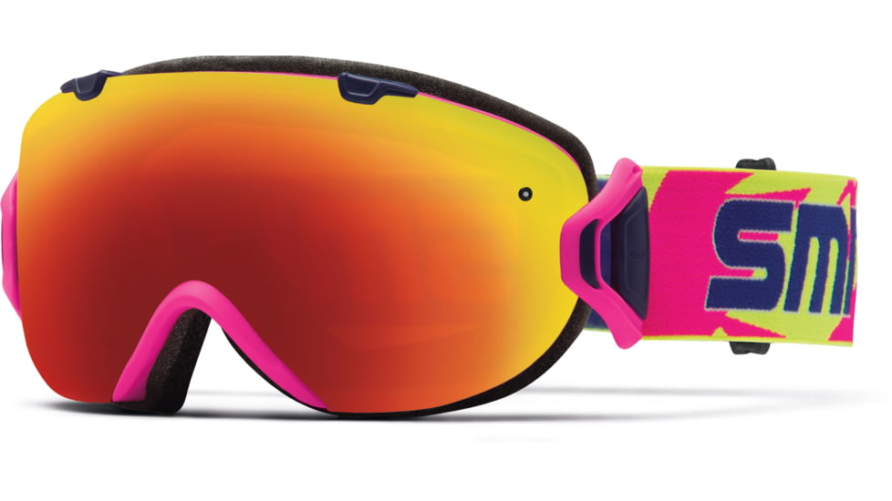 Smith Optics I/OS Goggle Neon Archive Frame/Red Sol-X/Blue Sensor Lens IS7DXEA15