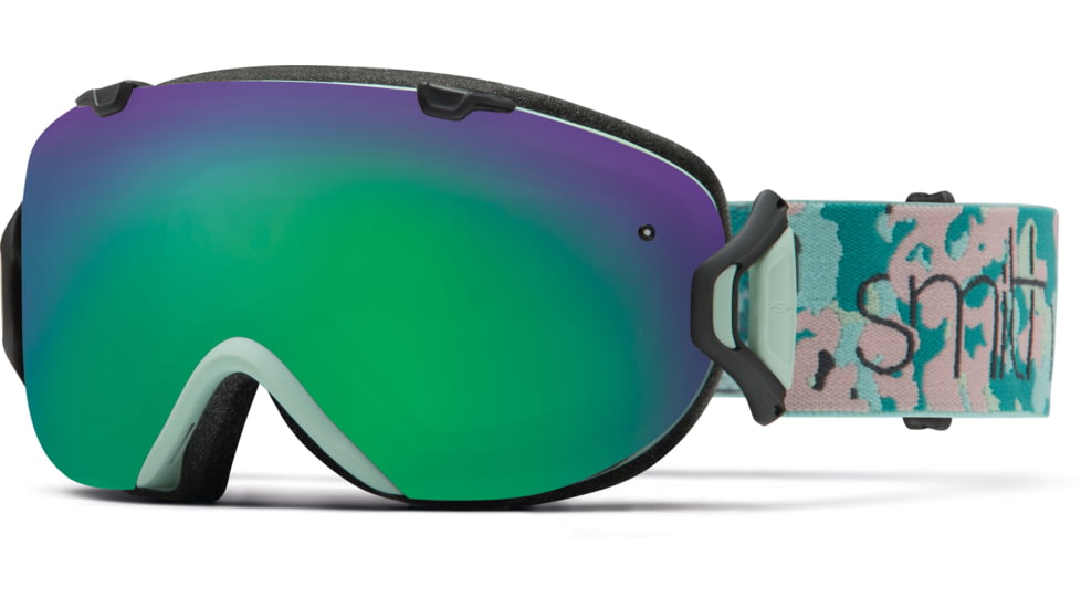 Smith Optics I/OS Goggle Pastel Camo Frame/Green Sol-X/Blue Sensor Lens IS7NXPA15