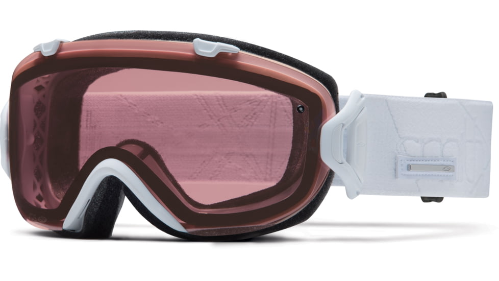 Smith Optics I/OS Goggle White Prism Frame/Polarized Rose Copper/Blue Sensor Lens IS7EPWP15