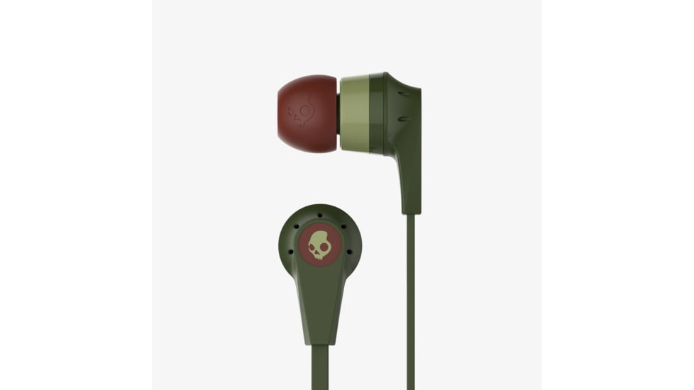 Skullcandy INK'D 2 earbuds with Mic-Green/Brown