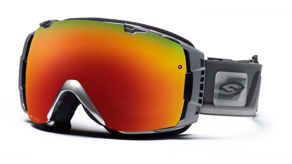 Smith I/O Goggles, Chrome Max, Red Sol X Mirror And Sensor Mirror Lenses IO7DXCM10