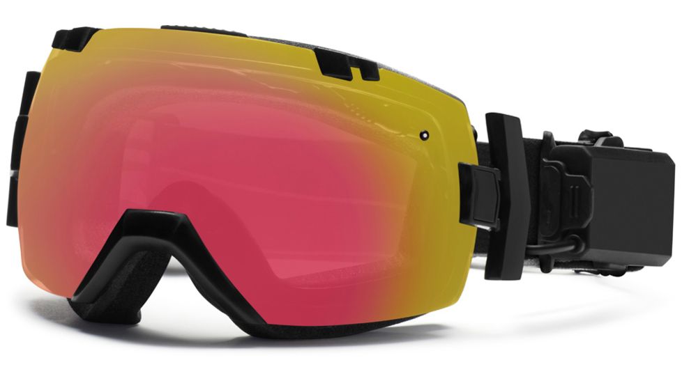Smith Optics Iox Elite Turbo Fan (New) Goggles - Black Frame, Photochromic Red Sensor Lenses IL5PRZBK12
