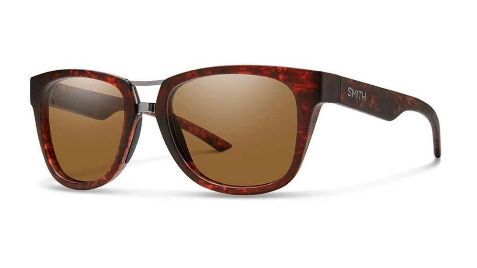 Smith Optics Landmark Single Vision Prescription Sunglasses, Matte Vintage Havana Frame, Polarized, LNCPBRMVHVSV