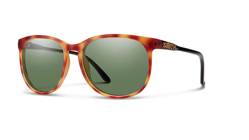 Smith Optics Mt. Shasta Single Vision Prescription Sunglasses, Matte Honey Tort/Black Frame, Polarized, MTCPGNMHTSV