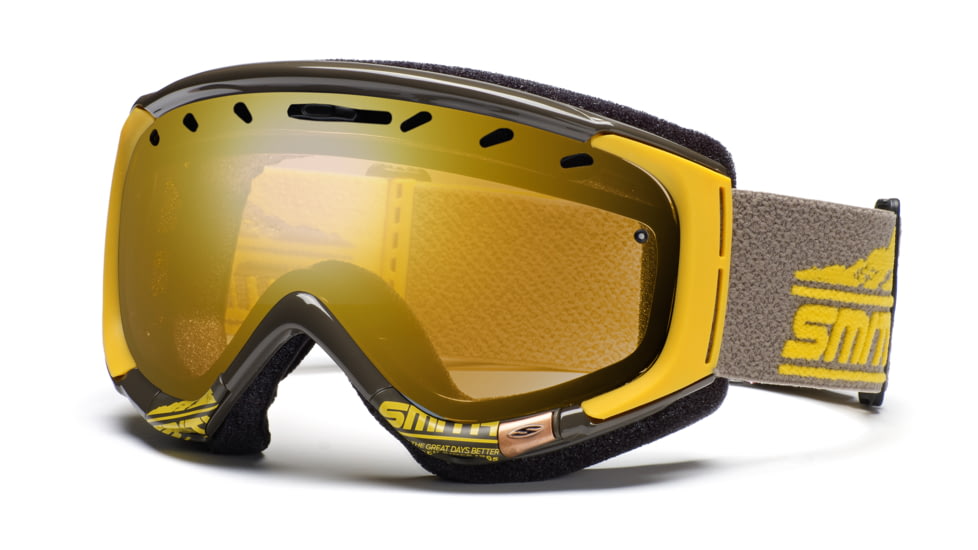 Smith Phase Goggles, Antique/Yellow Legacy, Gold Sensor Mirror PZ6GMAL11