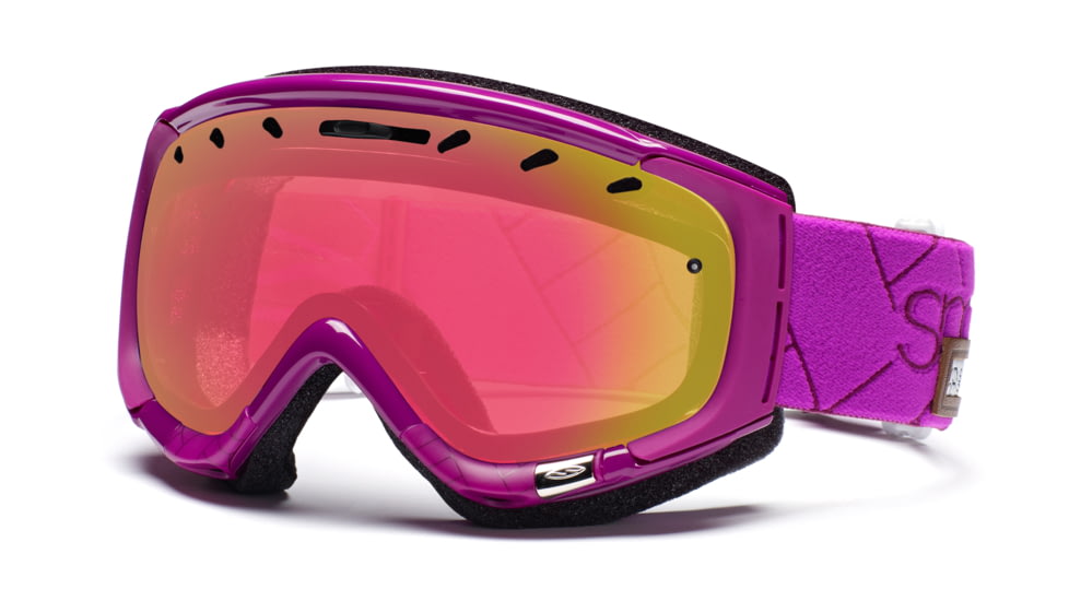 Smith Phase Goggles, Bright Plum Alpenglow, Red Sensor Mirror PZ6RZBA11