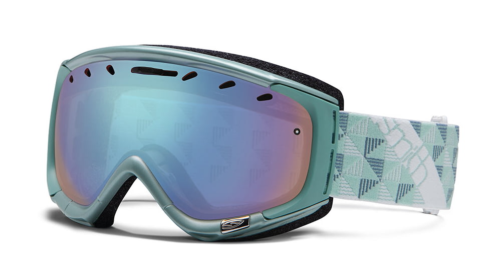 Smith Optics Phase Snow Goggles - Mist Motif Frame w/ Blue Sensor Lens PZ6ZTM13