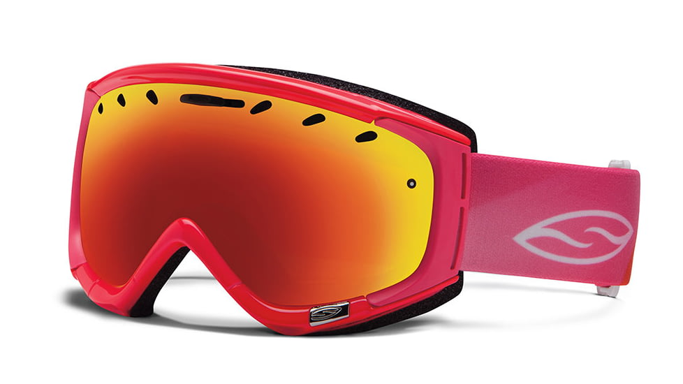 Smith Optics Phase Snow Goggles - Shocking Pink Blockade Frame w/ Red Sol X Lens PZ6DXPB13