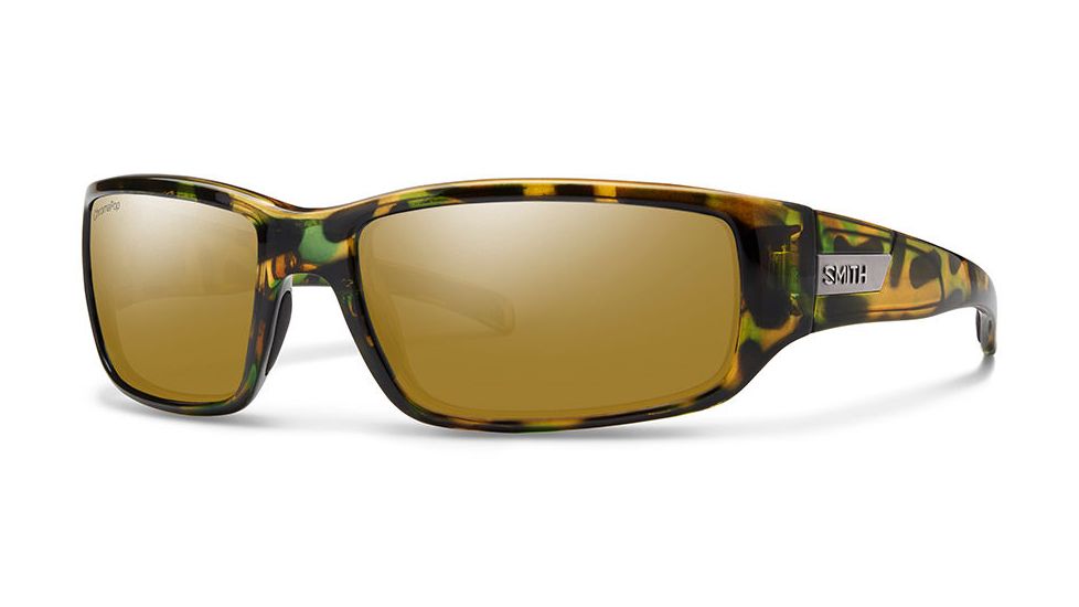 Smith Optics Prospect Single Vision Prescription Sunglasses, Flecked Green Tortoise Frame, Polarized, POCPBZMFGTSV