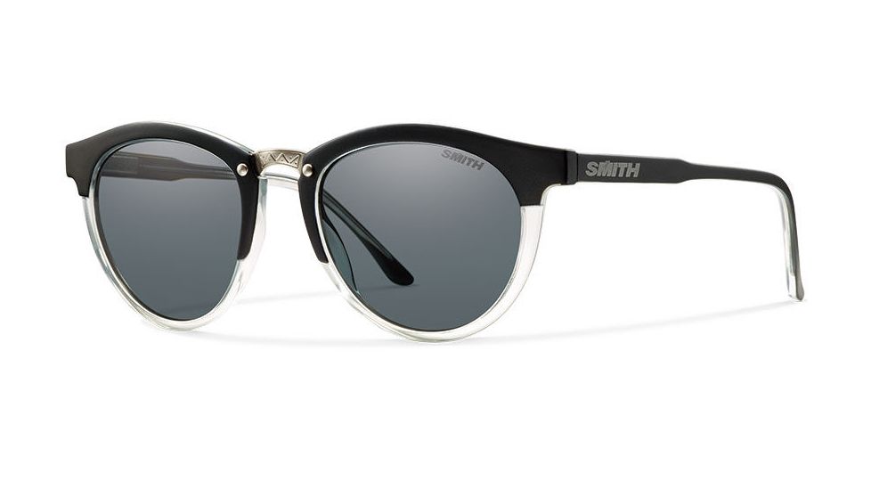 Smith Optics Questa Progressive Prescription Sunglasses, Matte Black Crystal Frame, Polarized, QEPPGYMBCPR