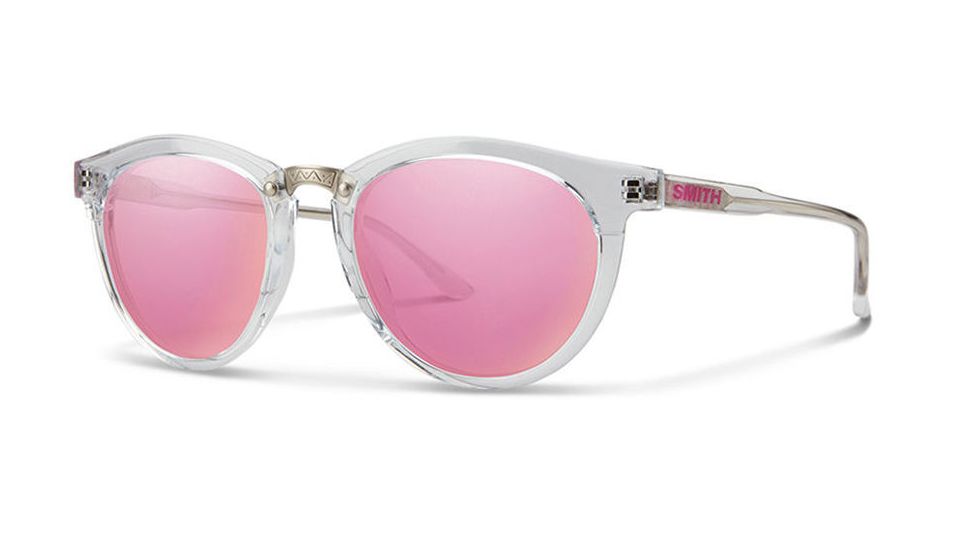 Smith Optics Questa Single Vision Prescription Sunglasses, Crystal Frame, QEPCPKMCRSV