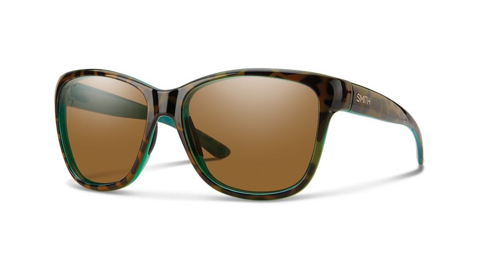 Smith Optics Ramona Single Vision Prescription Sunglasses, Tort Marine Frame, Polarized, RACPBRTMSV
