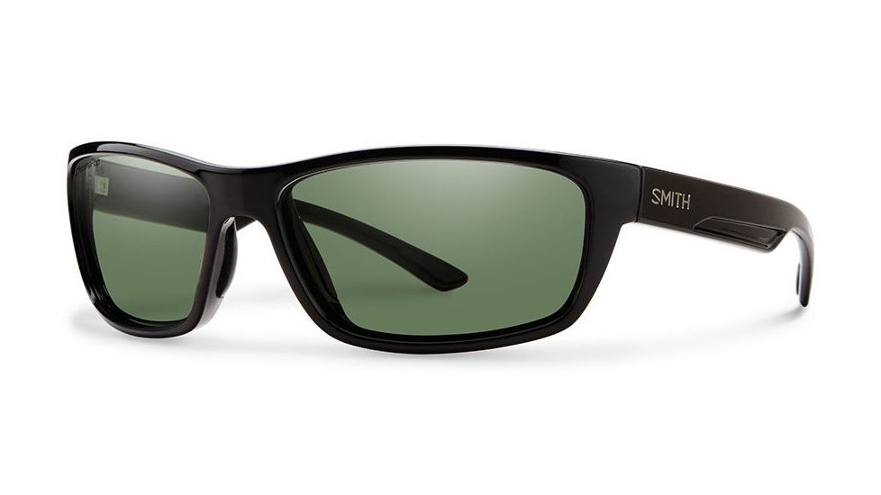 Smith Optics Ridgewell Single Vision Prescription Sunglasses, Black Frame, Polarized, RICPGNBKSV